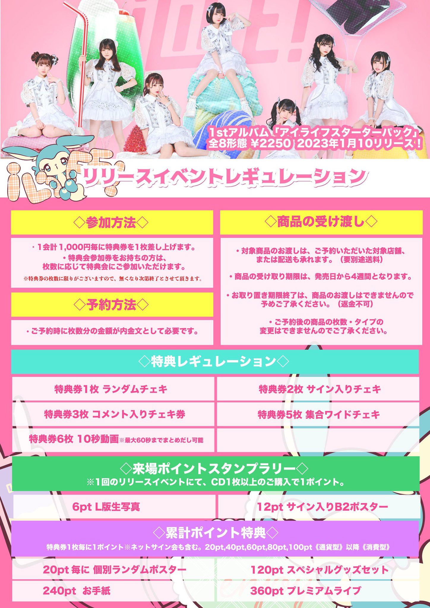 iLiFE! リリースイベント累計360pt(手紙特典) iLiFE! リリースイベント累計360pt(手紙特典)