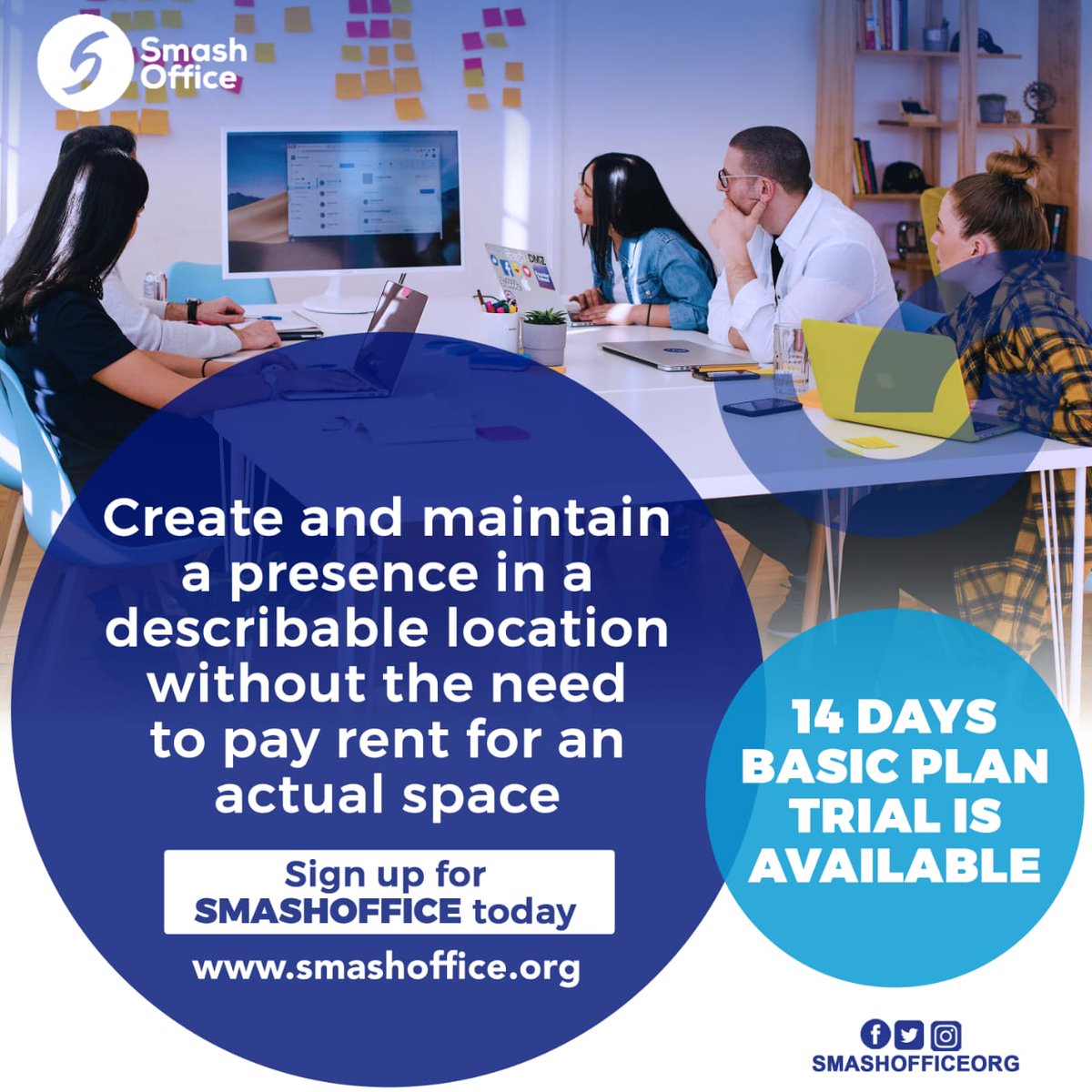 SmashOfficeorg's tweet photo. Don't worry about money for office rent again, and take advantage of our virtual office solution, where you can conduct all business operations seamlessly from anywhere around the world

To learn more, visit our website https://t.co/LF8P0q53Bw and sign up for a 14-day FREE trial https://t.co/gS4OuZRtwC