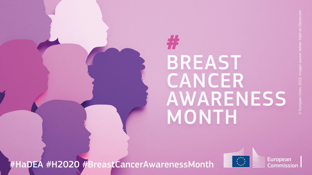 #BreastCancer is the most common type of cancer affecting women in the EU 🎗️ To mark #BreastCancerAwarenessMonth, learn more about two #H2020 projects funded by #HaDEA in this thread⬇️