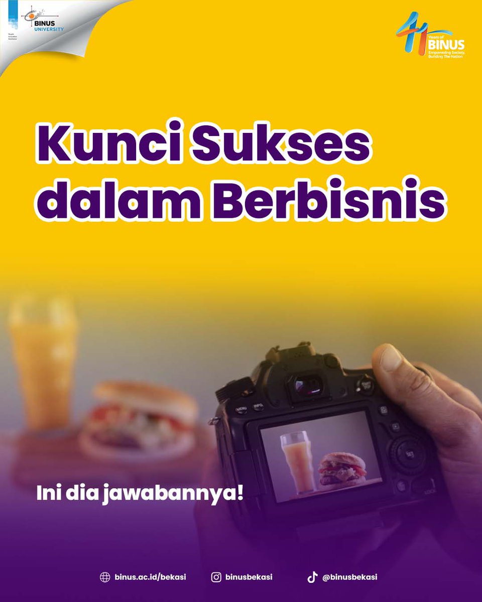 binusbekasi's tweet photo. Bahas bisnis yukk sobat BINUSIAN 😃

Ada banyak banget nih variabel yang bikin bisnis kalian bisa sukses. Sore ini, mimin mau spill nih salah satu aspek penting dalam bisnis. Apa tuhh ? Yuk simak penjelasannya!! https://t.co/TuDjet4dal