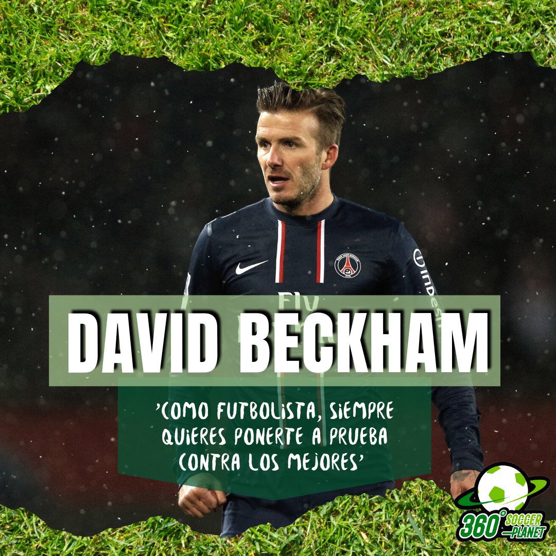 soccerplanet360's tweet photo. ¡Buenos días a tod@s! Os dejamos una frase motivadora para la semana del gran David Beckham: "Como futbolista, siempre quieres ponerte a prueba contra los mejores."
https://t.co/Qmmm0OjxXH #SP360 #TuesdayMotivaton https://t.co/yZppy3VVcD