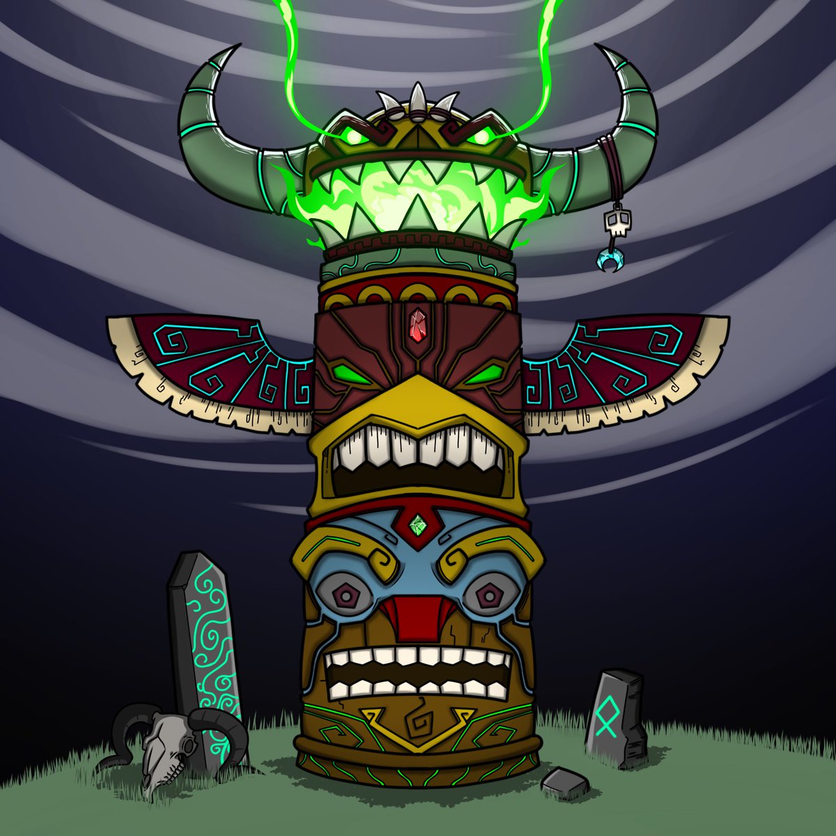 After much deliberation and community decision.

We would like to formally introduce the Bone Shamans gen0 collection (Shaman Totems).

Which will be launching on <a href="/AptosFoundation/">Aptos has moved to @Aptos</a> 

More info in the 🧵below
( First 111 engagements will be considered for Totem WLs )
#AptosLaunch