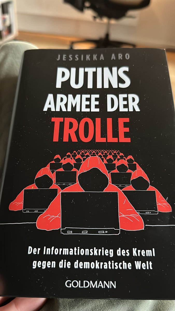 MerlinMHH's tweet image. It is frightening and disturbing how little of this has been noticed in the West. Putin's trolls have been waging an information war for a long time. Thank you @JessikkaAro for the clarification. A great Book!