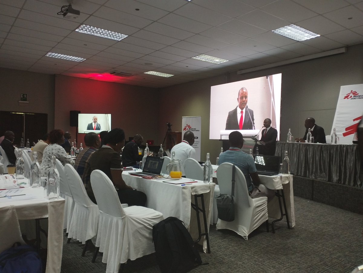 MSF_Zimbabwe's tweet photo. #Happeningnow @MSF_Zimbabwe Scientific Day is now streaming live from #Zimbabwe with our Guest of Honour Group Captain Dr Munyaradzi Dobbie #MSFsciZim #MSFscientificday https://t.co/GdMlfymiuY