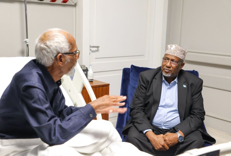 AhmedMaxamed_'s tweet photo. House of People speaker Adan Mohamud Nor today visited former Lower House speaker Mohamed Sheikh Osman Jawari who is in Turkey for medical reasons. https://t.co/BeiXwdczdf