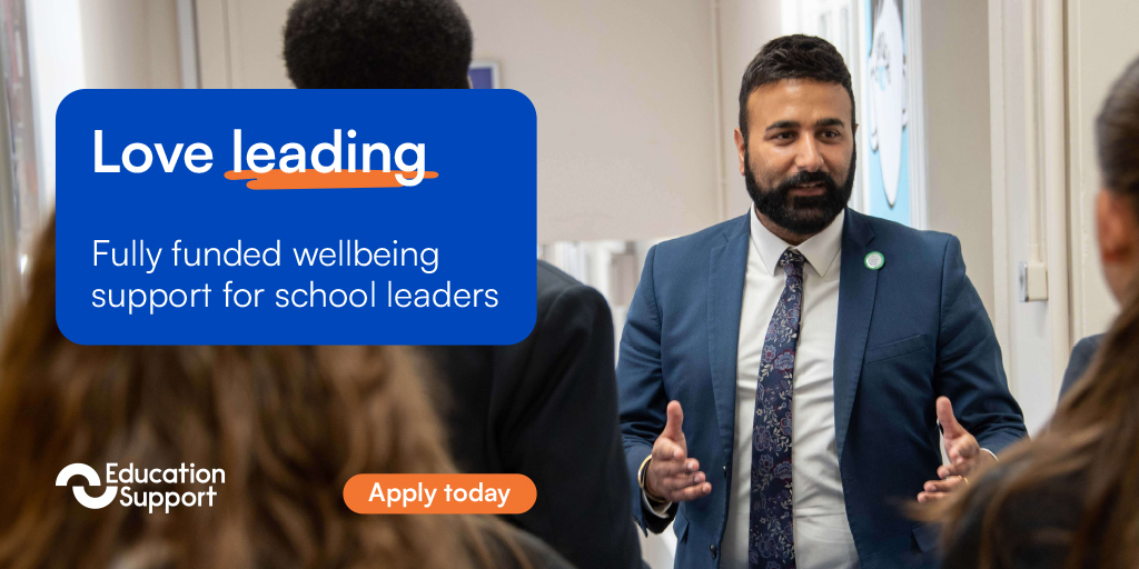 EdSupportUK's tweet photo. Assistant headteachers, did you hear the news? You can now apply to our school leaders’ service!
Now is the time to pause, reflect and reconnect with your sense of purpose. Sign up now 👉 https://t.co/hLoJcd7RdQ
#schoolleaders #SLT #assistanthead #wellbeing https://t.co/dFeukY0ZJM