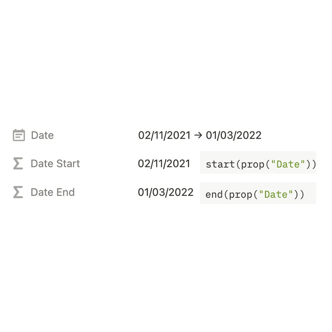 vincentgrattery's tweet image. Tu veux avoir la date de fin de ta tâche pour faire des filtres dans @NotionHQ en fonction de celle-ci ? Utilise cette formule méconnue pour y arriver facilement 🤩  #NotionFormula #notiontwt