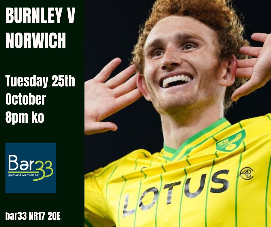 BarThirty3's tweet photo. 🟡 OPEN FROM 5pm THIS TUESDAY 🟡

For all you Norwich fans we’ll be opening tonight, with the game live on Big Screen. 

Come and join us from 5pm. 

#bar33attleborough #norwich #yellows #championship #tusedaynightfootball https://t.co/cEycOJx8Lo