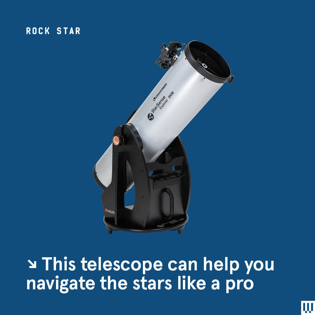WIRED's tweet photo. With this telescope, you can easily find your way around the night sky even if you have no idea how to visually navigate the stars: https://t.co/NANbFqLFAT

📸: Celestron https://t.co/DdWuvOJxsQ