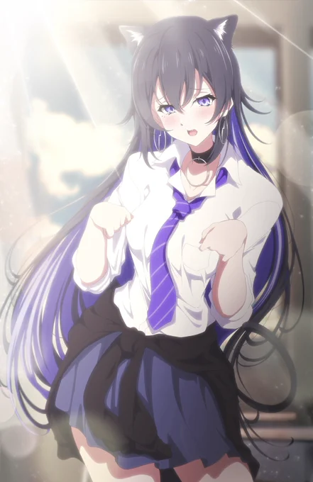 #幸祜美術部#幸祜2周年「に、にゃあ…」 