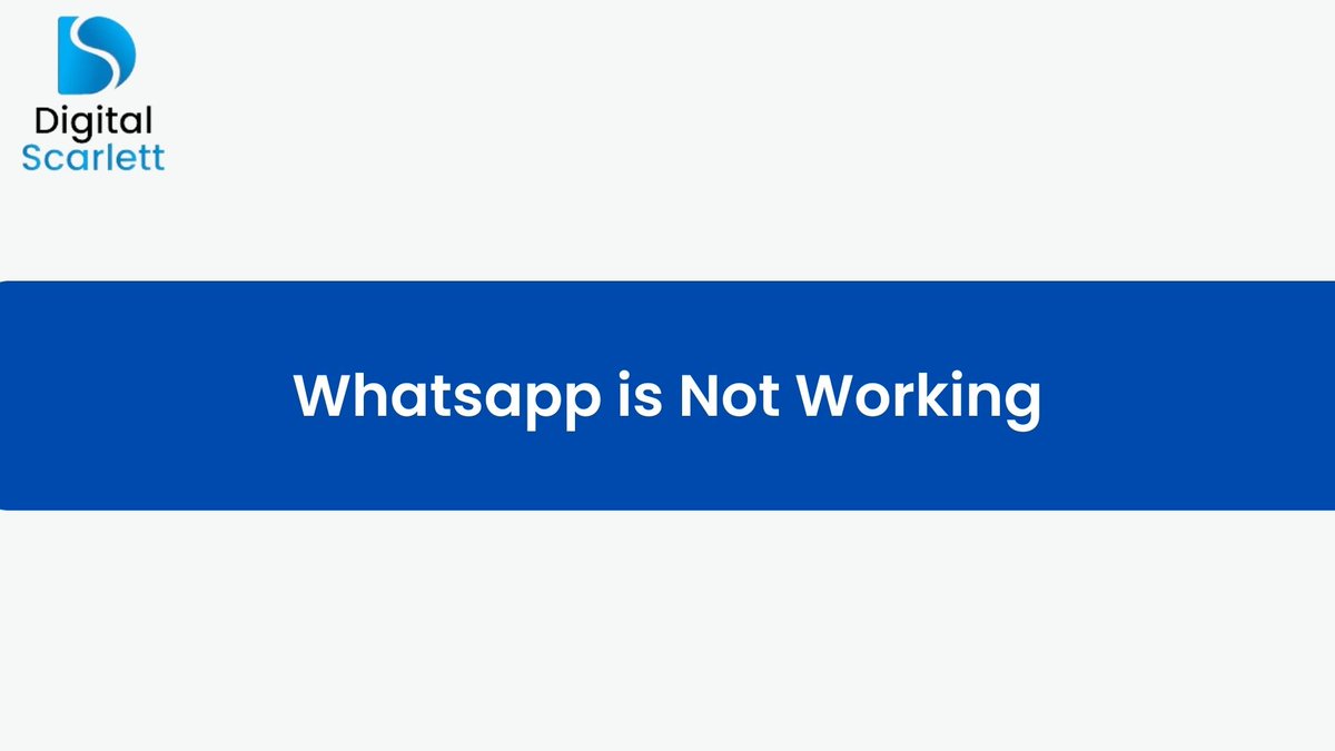 DigitalScarlet3's tweet photo. Whatsapp is not working for last half an hour. It's down for several minutes. https://t.co/Ujw6xSWfRG
