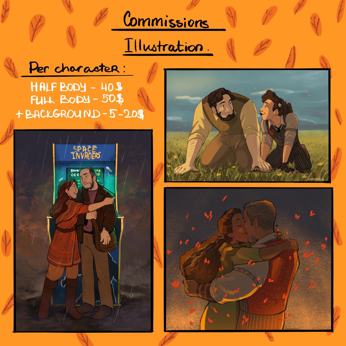 OhMyStars19's tweet photo. Will take a couple of commission slots!
Payment via PayPal you can contact me in DMs.
Will draw: almost anything: OCs, fandom characters, people
Won’t draw: gore, nsfw https://t.co/9YEMbRwYoo