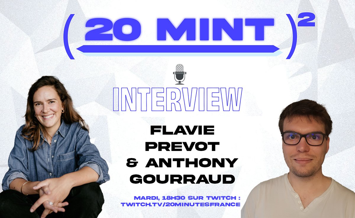 Quand le podcast rencontre le Web3. Ce soir, 18h30, <a href="/lbnier/">Laurent Bainier</a> et <a href="/rgouloumes/">Romain Gouloumes</a> accueillent sur le plateau Twitch de <a href="/20Minutes/">20 Minutes</a>, la freelance Web3 &amp; podcasteuse <a href="/FlaviePrevot/">Flavie Prevot</a>, ainsi qu'<a href="/AnthonyGourraud/">Anthony</a>, qui a développé la stratégie Web3 du tout frais <a href="/lepodcastmag/">Podcast Magazine</a>  👀🎙️