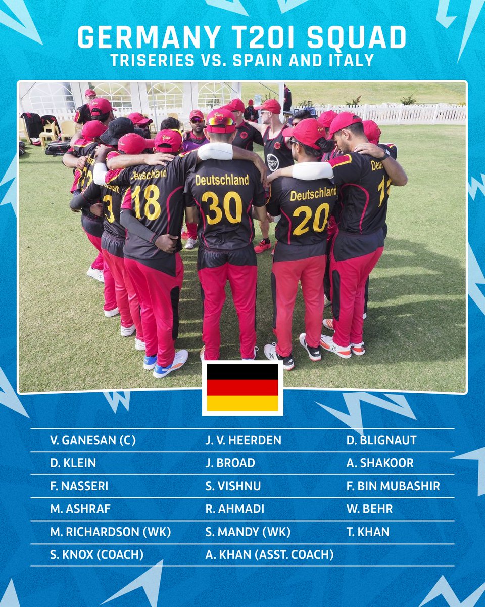 Krithika on Twitter "RT Cricket_Germany Squad Announcement Our men