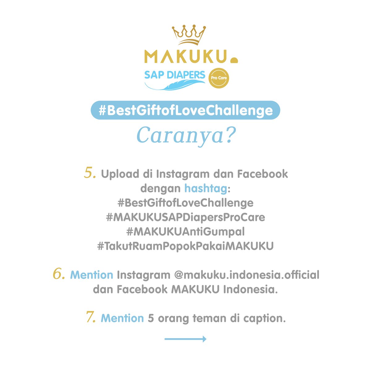 MakukuIndonesia's tweet photo. Ikuti #MAKUKU Best Gift of Love Challenge ya Moms. Berkesempatan memenangkan hadiah total ratusan juta rupiah!!! 🤩🤩🤩 https://t.co/VPPRJDDfyY