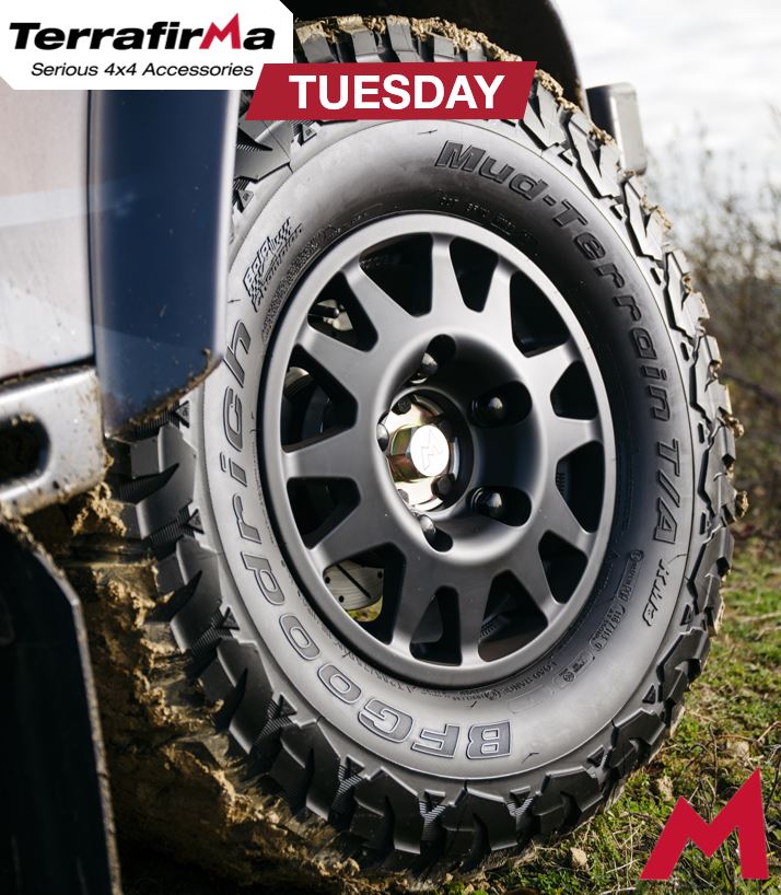 Terrafirma4x4's tweet photo. TERRAFIRMA TUESDAY

Terrafirma Dakar Satin Black Wheels (TF105)!

This is unquestionably one of the toughest best-looking wheels on the market, with built in valve protection!!

#terrafirma #4x4 #offroad4x4 #offroad #tuesday #adventure #cars #explore #allmakes4x4 #roadtrip #road https://t.co/MPst6YDXtp