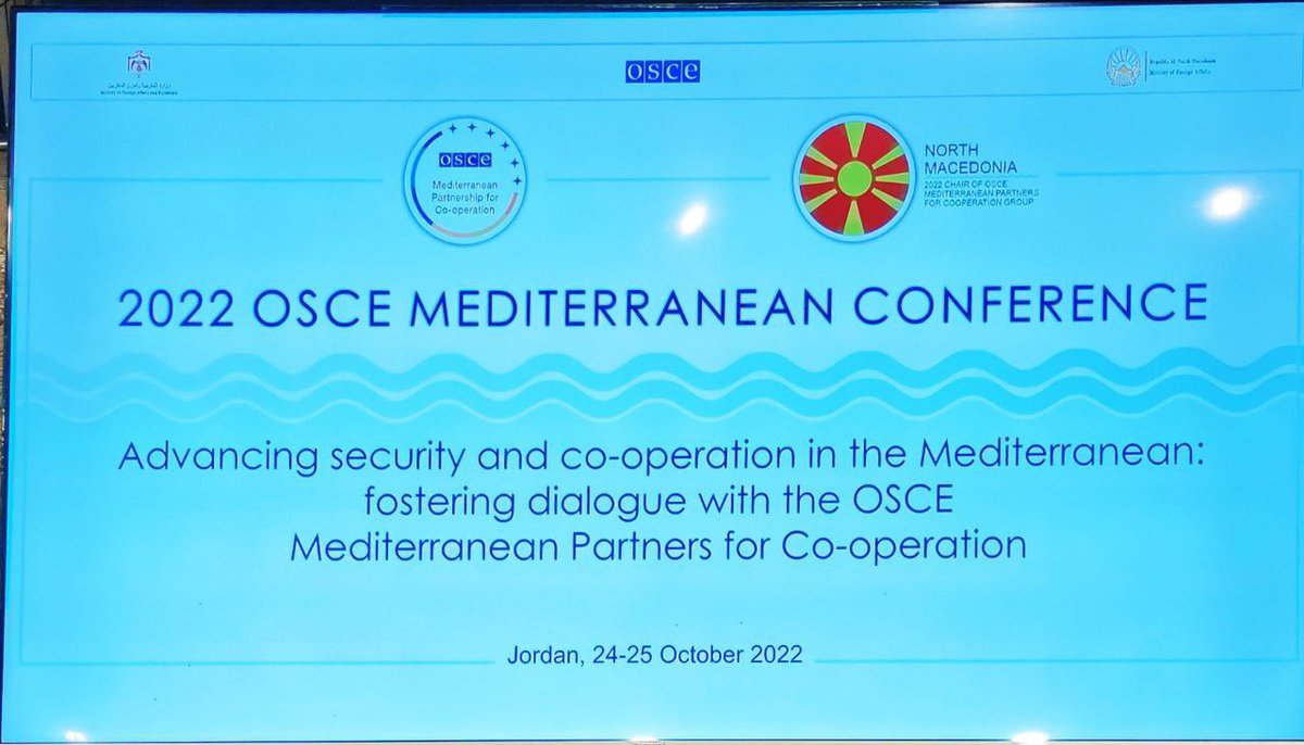 At the 2022 #OSCE Mediterranean conference in #Jordan #Russia suppors constructive and substantive dialogue on combating human trafficking through comprehensive approach that includes preventing, assisting the victims and ensuring protection