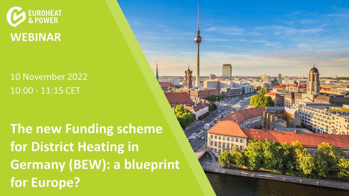EuroheatPower's tweet photo. Join us - 10 Nov👉 for our free webinar on the 𝗻𝗲𝘄 𝗙𝘂𝗻𝗱𝗶𝗻𝗴 𝘀𝗰𝗵𝗲𝗺𝗲 𝗳𝗼𝗿 𝗗𝗶𝘀𝘁𝗿𝗶𝗰𝘁 𝗛𝗲𝗮𝘁𝗶𝗻𝗴 𝗶𝗻 𝗚𝗲𝗿𝗺𝗮𝗻𝘆 (𝗕𝗘𝗪) organised by the EHP Market Intelligence Unit. 

Register now📝https://t.co/MXHGTGvldp
Info💡https://t.co/0XqsfaJ9Xd

#heatmatters https://t.co/iyK2vt9qul