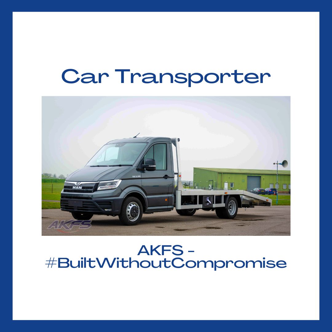 Beavertail Car Transporter by AKFS

GVW – 3500kg, 4500kg, 5200kg, 6000kg, 7200kg
Built upon – Fiat, Iveco, Man, VW, Renault, Vauxhall, Maxus
Chassis Cab – Yes
Low Floor Conversion – No
Sectors – Dealer transfer, fleet transfer, and recovery

Call 01246 250022 for more info.