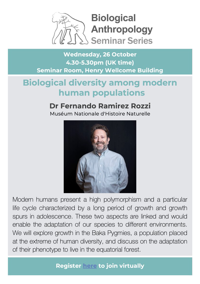 Lucia Nadal (@lucinadal) on Twitter photo Join us tomorrow for another <a href="/Cambridge_Uni/">Cambridge University</a> BioAnth Seminar with Dr Fernando Ramirez Rozzi who will be discussing āBiological diversity among modern humansā Register here ā”ļø cam-ac-uk.zoom.us/meeting/registā¦
<a href="/CamBioanth/">CambridgeBioAnth</a> @MartaMLahr <a href="/J_Saers/">Jaap Saers</a> <a href="/ArchaeoAshleigh/">Dr Ashleigh Wiseman</a> <a href="/edwinj_dj/">Edwin de Jager</a> Join us tomorrow for another <a href="/Cambridge_Uni/">Cambridge University</a> BioAnth Seminar with Dr Fernando Ramirez Rozzi who will be discussing āBiological diversity among modern humansā Register here ā”ļø cam-ac-uk.zoom.us/meeting/registā¦
<a href="/CamBioanth/">CambridgeBioAnth</a> @MartaMLahr <a href="/J_Saers/">Jaap Saers</a> <a href="/ArchaeoAshleigh/">Dr Ashleigh Wiseman</a> <a href="/edwinj_dj/">Edwin de Jager</a>