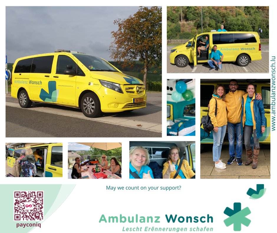 AmbulanzWonsch's tweet photo. Whenever you know someone we can help to fulfil his or her wish, then please complete our application form on the website and we will respond to you as soon as we can: https://t.co/LDqvbhC2a3
With❤️!
-The Ambulanz Wonsch Team
#AmbulanzWonsch #AddingLifeToDays #PoweredByHospilux https://t.co/vZsnkSJc0p