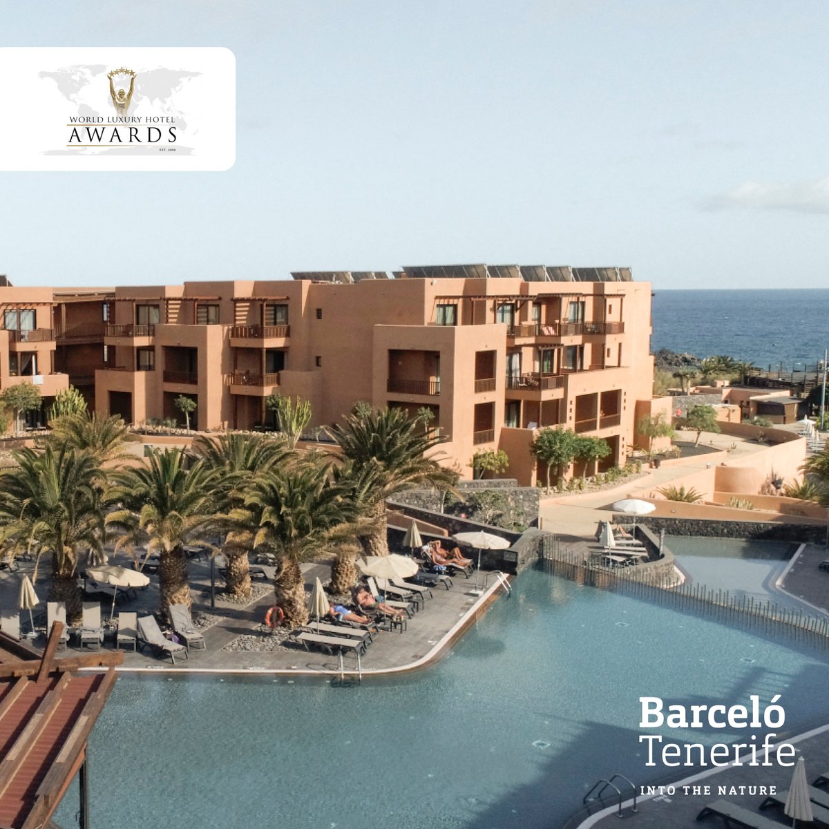 Estamos muy orgullosos de anunciarles que Barceló Tenerife ha recibido el premio de World Luxury Hotel Award 🙌