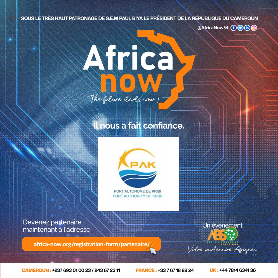Le <a href="/PortOfKribi/">Port Autonome de Kribi</a> sera encore plus près de vous durant le RDV africain #AfricaNow 🤝🏾

🗓 Du 10 au 14 avril 2023 
📍 Cameroun 
🔗Inscrivez-vous : africa-now.org/registration-f… 

𝐑𝐄𝐉𝐎𝐈𝐆𝐍𝐄𝐙 𝐋𝐀 𝐂𝐎𝐌𝐌𝐔𝐍𝐀𝐔𝐓É 𝐃'𝐔𝐍𝐄 𝐀𝐅𝐑𝐈𝐐𝐔𝐄 𝐅𝐎𝐑𝐓𝐄 𝐄𝐓 𝐃𝐘𝐍𝐀𝐌𝐈𝐐𝐔𝐄