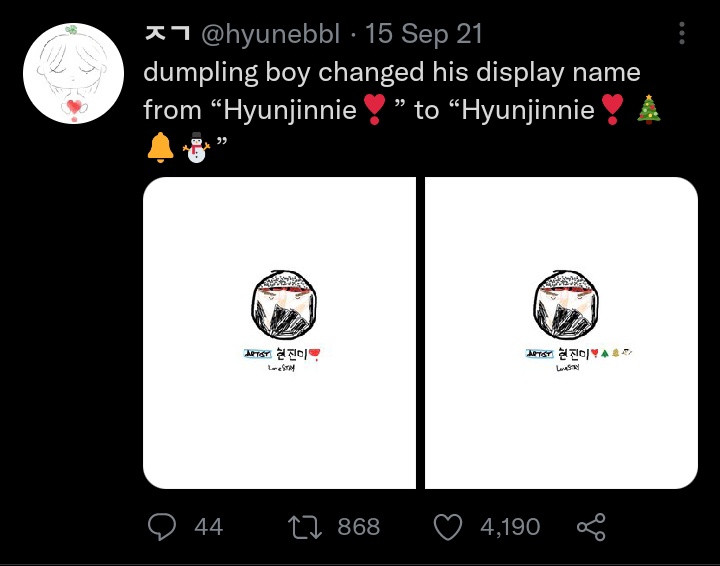 hnlixy2's tweet photo. one of my favorite things to ever happen in stayville is when bbl was really strict with copyright so hyunebbl used to draw his statuses for us 🙁🙁 https://t.co/pcH5t4UT9C