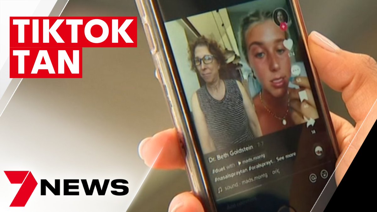 7NewsSydney's tweet photo. A tanning product taking social media by storm has sparked major concern among doctors. The nasal and mouth spray being pushed by @tiktokaustralia influencers can cause serious side effects. https://t.co/9Uv0tWan2G #Tanning #7NEWS https://t.co/uZhodGcUKK