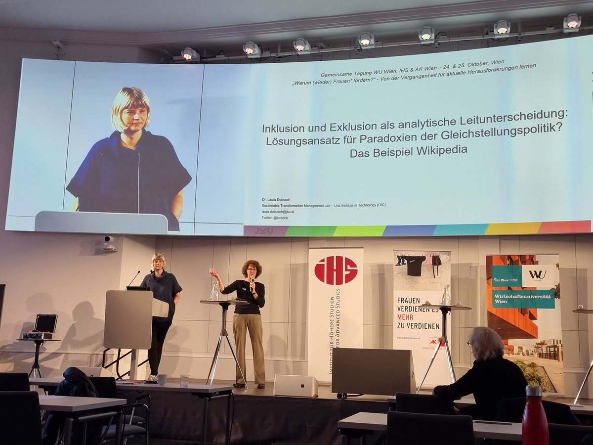 Inklusion und Exklusion müssen gemeinsam gedacht und transparent verhandelt werden, sagt @loradob im der eindrucksvollen Keynote #frauenfoerdern