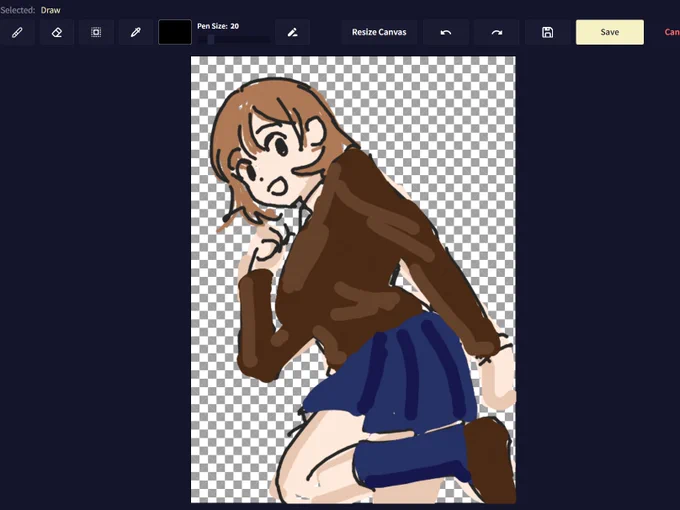 妹ちゃん描いてくれる人いないから、AIクンに二次創作させました。 