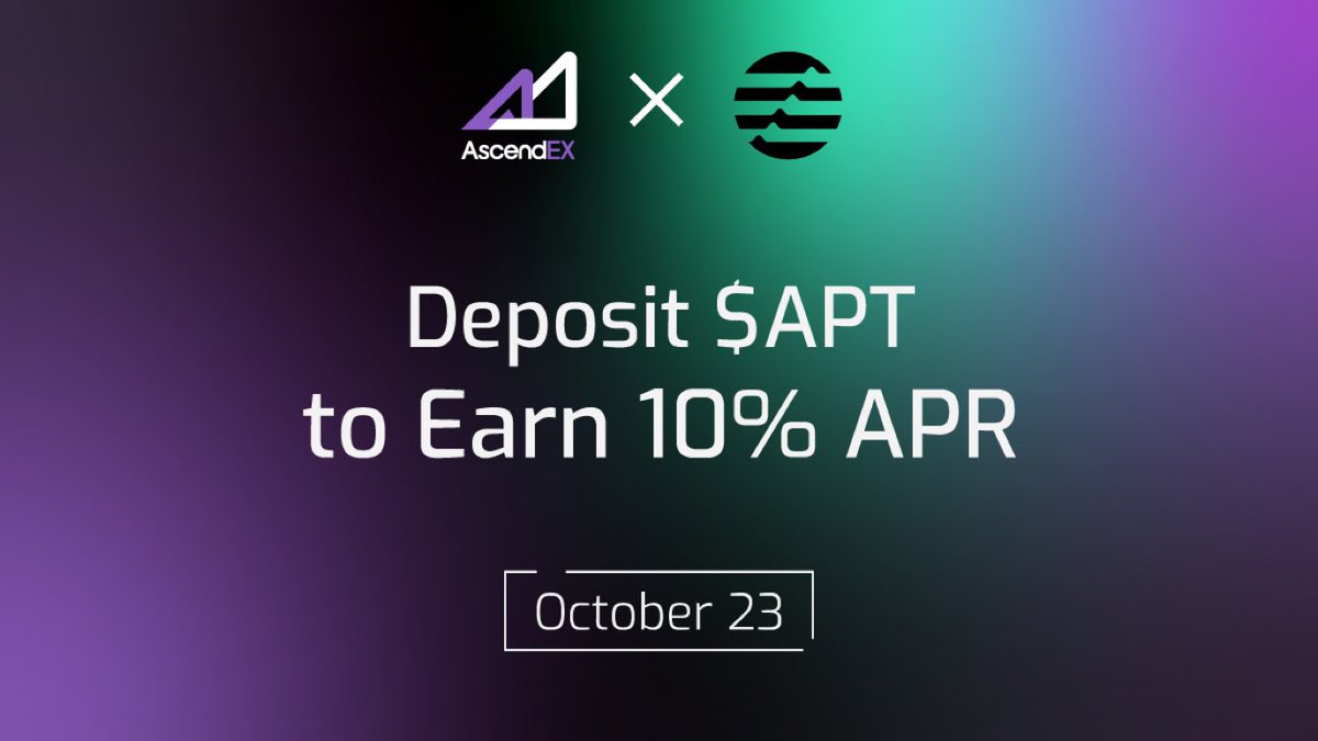 📣#AscendEX が <a href="/AptosLabs/">Aptos Labs</a> 向けに Earn を開始、推定 APR 10% !

始めるにはこちら👉 ascendex.media/3FaIFjh
#AscendEXListing
