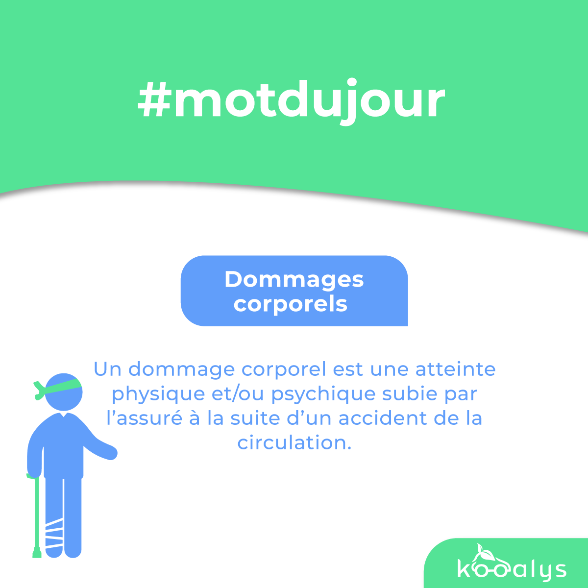 Le mot du jour : Dommages corporels 🤕

Un dommage corporel est une atteinte à l’intégrité physique et/ ou psychique d’une personne à la suite d’un accident de la circulation 💥

On vous en dit plus ⬇️
bit.ly/3gIip5G

#accident #assurance #flotteauto