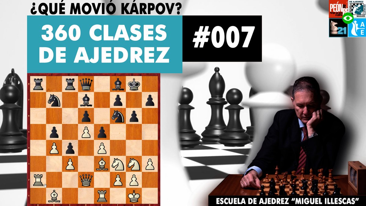 revistaPDR's tweet photo. Cada martes una nueva clase ♟️ 360 clases de #Ajedrez en #ChessFM (lección 007) las columnas abiertas. Una famosa partida de Anatoly Karpov. Juegan blancas. ¿Adivinas qué movió el genial excampeón mundial en la posición del diagrama? 📺 https://t.co/mYOtGwUX59 https://t.co/VmLWrsol5O