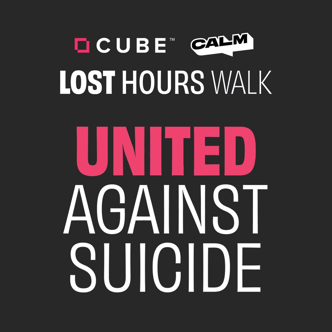 It’s just 4 DAYS until the #CUBE™ team take on the #LostHoursWalk 🥾, raising vital funds for <a href="/theCALMzone/">CALM</a>, our chosen charity of the year! 

125 people take their own lives every week in the UK. We’re walking to send the message that that’s not okay.

lost-hours.co.uk/fundraising/cu…