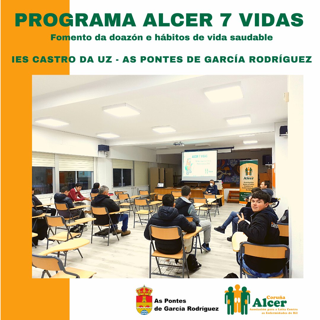 alcercoruna84's tweet photo. 💚O xoves 20 de outubro estivemos co alumnado dos ciclos formativos de Electromecánica de Vehículos automóbiles, Informática e mantemento do IES Castro da Uz (Concello de As Pontes).
#AlcerCoruña #ConcellodasPontes #ProgramaAlcer7Vidas https://t.co/Z2ZsDn1fKq