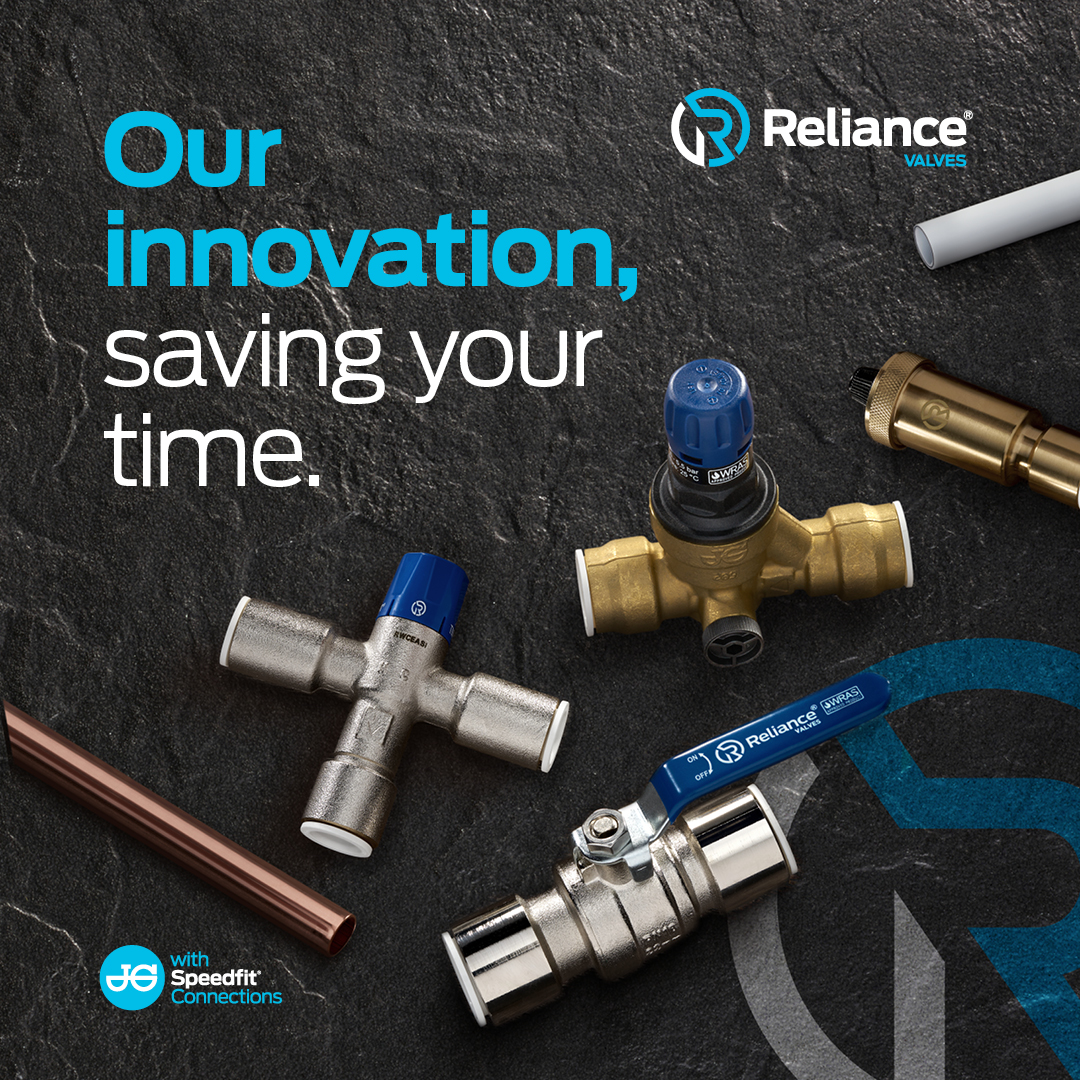Our new innovative range brings together the world-leading reliability and control of Reliance Valves, with the speed and simplicity of JG Speedfit push-fit connections. Ideal for domestic plumbing & heating installations and light commercial applications. bit.ly/3AM1whI
