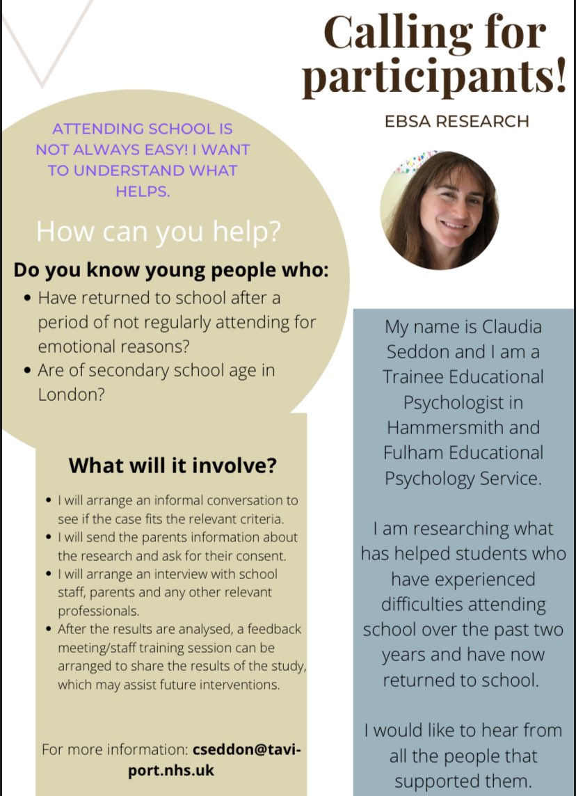 #twitterEPs, a call for London-based research participants into EBSNA. I’m not running this, just helping to spread the word 😊 Please RT and share!