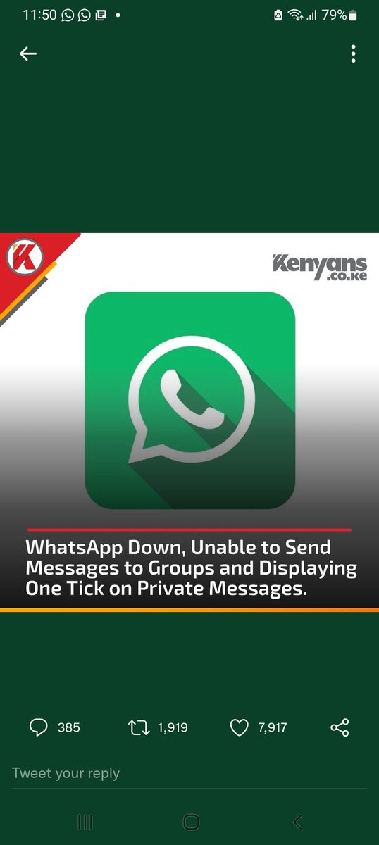 runniexrony's tweet photo. What's app is back.. sorry for the inconvenience  caused..^dm https://t.co/1TGp9JR3fA