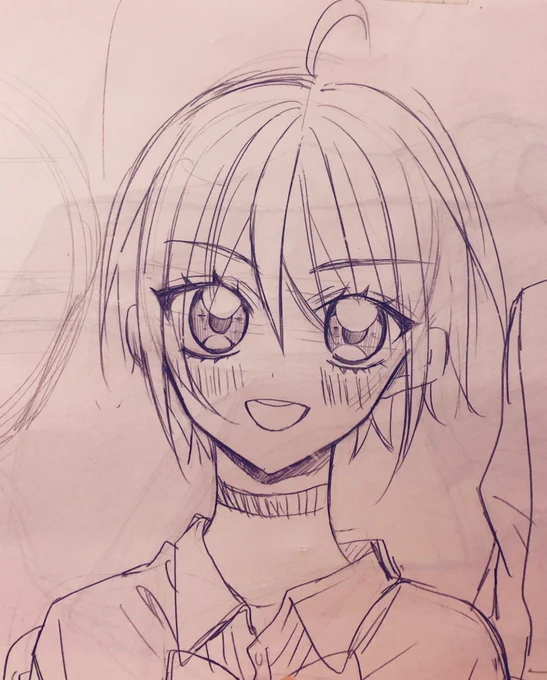 2人はSSの礼央と未知瑠です。描きやすいのは未知瑠、礼央はいがいと難しい 