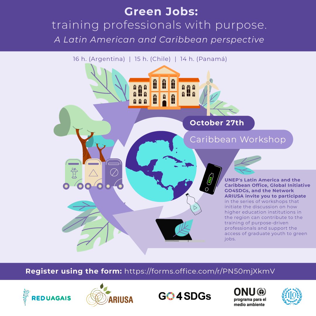 UbaVerde's tweet photo. Sumate al taller "Empleos Verdes: formando profesionales con propósito"🤩

⏰ ¿Cuándo? El jueves 27 de octubre a las 16 hs.
📝 ¿Cómo me inscribo? Ingresá al formulario: https://t.co/Ck7RZgxsDy
⚠️ Actividad en inglés.

@ReichAlejandra https://t.co/OYDI0RXjt2