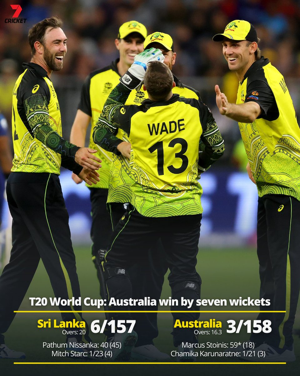 Australia keep their #T20WorldCup title defence alive!