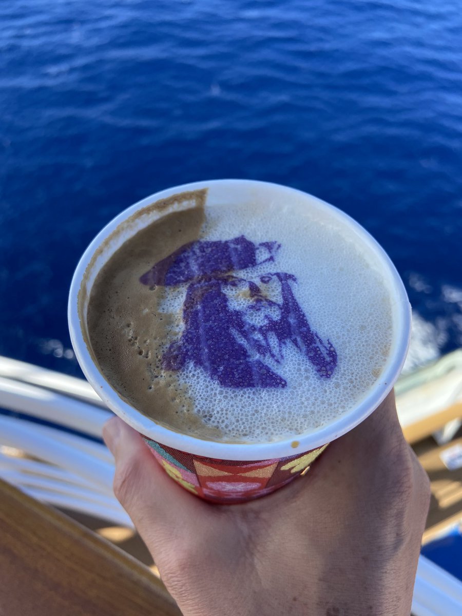 Yo ho, yo ho, a pirates life for coffee. ☕️ #PiratesOfTheCaribbean #DisneyCruise