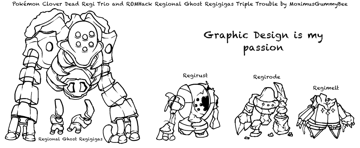 MoximusGummyBee's tweet photo. @itCBY_itCBM I actually drew this a few months ago, so I see it working out here! (Regigigas can be turned back to normal here though, this was a triple trouble thing at the time I drew this) https://t.co/MuDUY58c8M