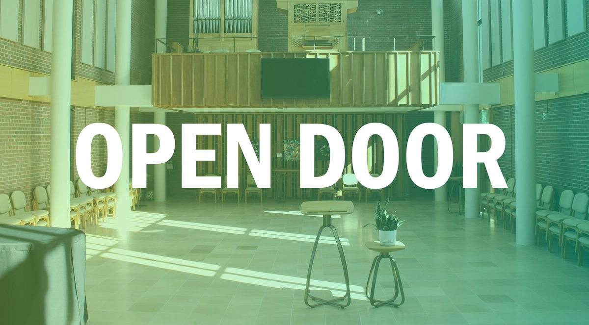 Join us for Open Door: Reformation tomorrow in Keffer Chapel at 5:00 pm. “Our call to be reforming people” John Milloy is preaching.