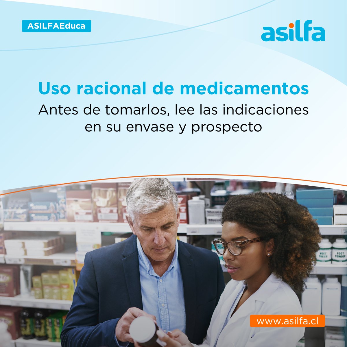 Asilfa_'s tweet photo. #ASILFAEduca ¡Protege tu #salud y la de tu familia! Antes de usar un #medicamento, lee detenidamente las indicaciones contenidas en su envase y el folleto de #información al #paciente o prospecto. https://t.co/A2XAa7BgLO