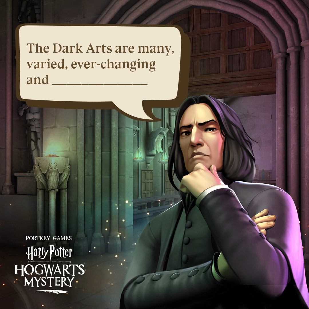 Harry Potter Hogwarts Mystery on Twitter "Professor Snape needs help
