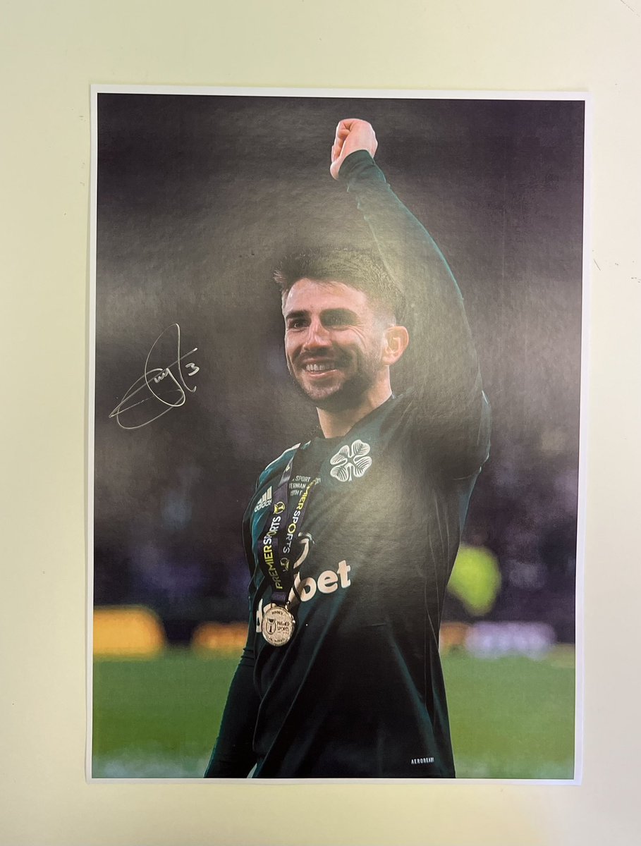 man_memorabilia's tweet photo. Greg Taylor a man in form for Celtic! 

Hand signed A3 prints £10
21/22 hand signed home jersey just £75! https://t.co/jaw01mnKgb