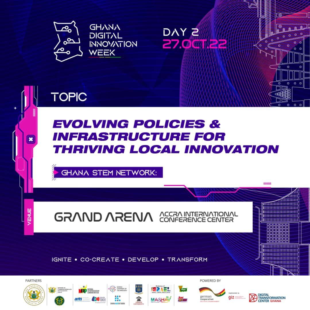 iotnetworkhub's tweet image. The Ghana Digital Innovation Week commences tomorrow, the 26th of October 2022 at the Grand Arena (opposite the AICC) at 9:00am prompt. 
IoT Network Hub will be participating fully in all events. Let&apos;s connect, learn and share!
#GDIW22
#IoTNetworkHub
#TheCommunityOfTheFuture