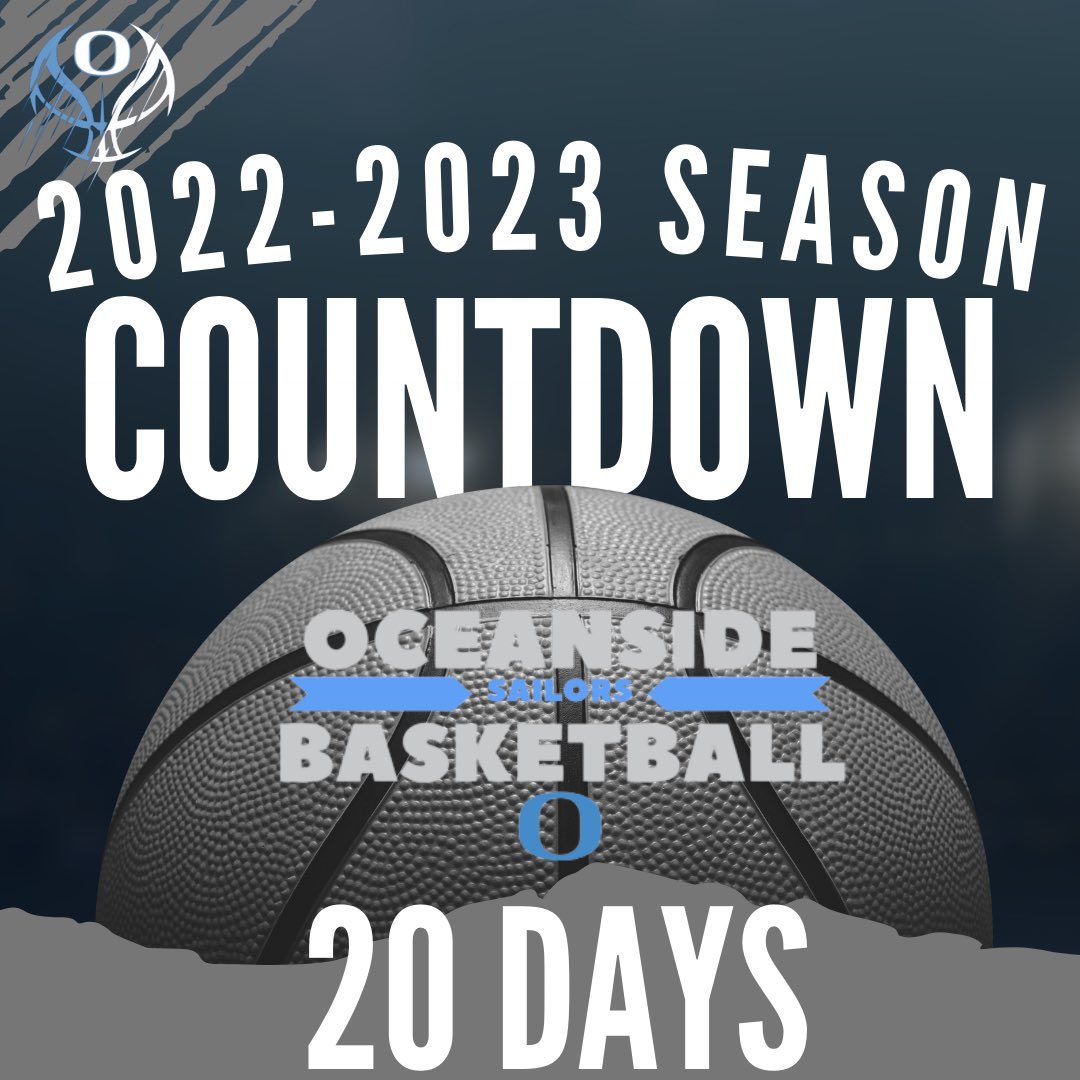 20 days to the start of the 2022-2023 basketball season #sailorsbball #wego get ready to #packtheship <a href="/osdAthleticdept/">OSD Athletics, Physical Education and Health</a>
